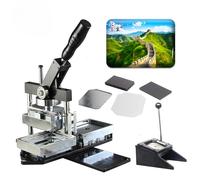 Fridge Magnet Maker Kit, 2 In 1 Button Maker with Consumables and Paper Cutter for DIY Large Metal Magnets and Character Badges