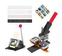 Fridge Magnet Maker Machine Kit for DIY Custom Photo Press with Materials (50 * 50 Acrylic)