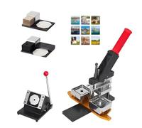 Fridge Magnet Maker Machine Square Button Badge Making Kit Include Press Paper Cutter 1000pcs Materials
