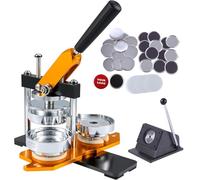 Fridge Magnet Maker - Round Badge Machine with 100 Accessories & Circle Cutter for DIY Refrigerator Magnets