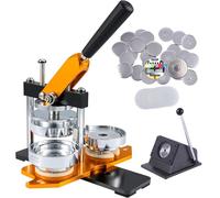 Fridge Magnet Maker - Round Badge Machine with 100 Accessories & Circle Cutter for DIY Refrigerator Magnets
