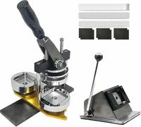 Fridge Magnet Making Machine - DIY Photo Magnet Press with Paper Cutter and 100 Materials for Custom Stickers - Create Your Own 2x2 Inch Magnets