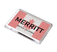 FRIDGE MAGNET - Merritt - British Columbia - Canada Flag
