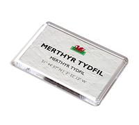 FRIDGE MAGNET - Merthyr Tydfil, Merthyr Tydfil, Wales - Lat/Long SO0506
