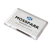 FRIDGE MAGNET - Mosspark, Glasgow City, Scotland - Lat/Long NS5463