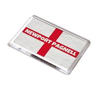 FRIDGE MAGNET - Newport Pagnell - St George Cross/England Flag