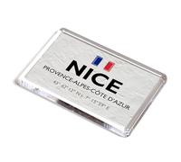 FRIDGE MAGNET - Nice - Provence-Alpes-Cote d-Azur - France - Lat/Long