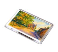 FRIDGE MAGNET - Old Priory & Church, New Romney - Vintage Art Style