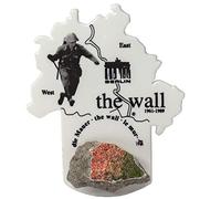 Fridge Magnet Original Berlin Wall Stone with Certificate of Authenticity | Handmade in Berlin