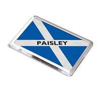 FRIDGE MAGNET - Paisley - St Andrew's Cross/Saltire - Scotland Flag