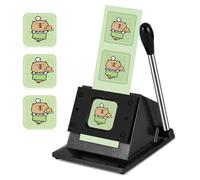 Fridge Magnet Paper Cutter 2'' x 2'' Square Magnet Button Cutter 2.402” Square Paper Cutter Punch for Fridge Magnets Pin Badge Making DIY Craft