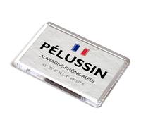 FRIDGE MAGNET - Pelussin - Auvergne-Rhone-Alpes - France - Lat/Long
