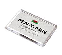 FRIDGE MAGNET - Pen-y-fan, Monmouthshire, Wales - Lat/Long SO5305