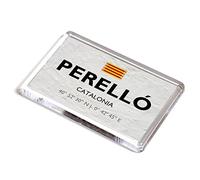 FRIDGE MAGNET - Perello - Catalonia, Spain - Catalan - Lat/Long