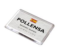 FRIDGE MAGNET - Pollensa - Balearic Islands - Spain - Lat/Long