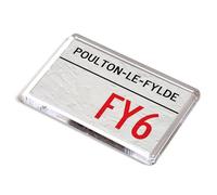 FRIDGE MAGNET - Poulton-Le-Fylde FY6 - UK Postcode
