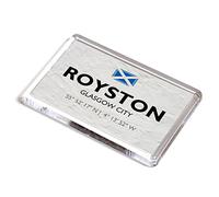 FRIDGE MAGNET - Royston, Glasgow City, Scotland - Lat/Long NS6066