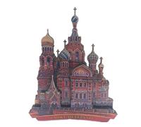 Fridge Magnet Saint Petersburg Russia 3D Wooden Handmade Craft Tourist Travel City Souvenir Collection Letter Refrigerator Sticker