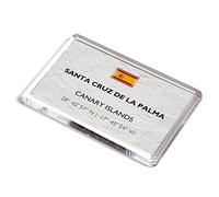 FRIDGE MAGNET - Santa Cruz de la Palma - Canary Islands - Spain - Lat/Long