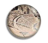 Fridge Magnet Spain Roman theatre Cartagena Glass Magnets for Refrigerator Souvenirs Cute Crystal Magnet Decor for Whiteboard Office Home Gift