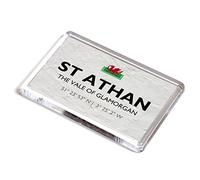 FRIDGE MAGNET - St Athan, The Vale of Glamorgan, Wales - Lat/Long ST0167