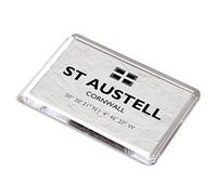 FRIDGE MAGNET - St Austell, Cornwall - Lat/Long SX0252