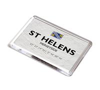 FRIDGE MAGNET - St Helens, Merseyside - Lat/Long SJ5095