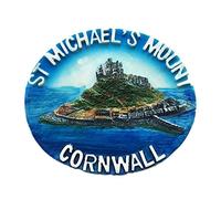 Fridge Magnet St Michael's Mount Cornwall England 3D Resin Handmade Craft Tourist Travel City Souvenir Collection Letter Refrigerator Sticker