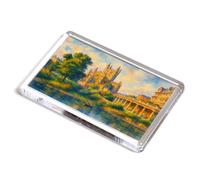 FRIDGE MAGNET - The Abbey Gardens & Parade, Bath - Vintage Art Style