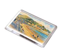 FRIDGE MAGNET - The Beach & Great Orme, Llandudno - Vintage Art Style
