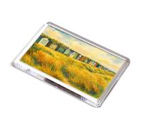 FRIDGE MAGNET - The Beach Huts, West Wittering - Vintage Art Style