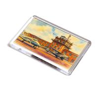 FRIDGE MAGNET - The Control Tower, Croydon Airport (a) - Vintage Art Style