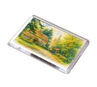 FRIDGE MAGNET - The Lych Gate, Worth Church - Vintage Art Style