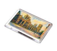 FRIDGE MAGNET - The North Side Of York Minster - Vintage Art Style
