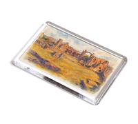 FRIDGE MAGNET - The Priory, Holy Island (b) - Vintage Art Style