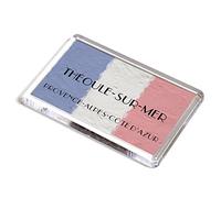 FRIDGE MAGNET - Theoule-sur-Mer - Provence-Alpes-Cote d-Azur - France Flag