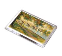 FRIDGE MAGNET - Tow Path & Bridge, Kingston-on-Thames - Vintage Art Style