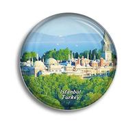 Fridge Magnet Turkey Topkapi Palace Istanbul Glass Magnets for Refrigerator Souvenirs Cute Crystal Magnet Decor for Whiteboard Office Home Gift