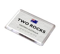 FRIDGE MAGNET - Two Rocks - Western Australia - Australia - Lat/Long