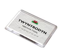 FRIDGE MAGNET - Twynyrodyn, Merthyr Tydfil, Wales - Lat/Long SO0505