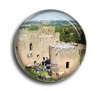 Fridge Magnet UK England Ludlow Castle Glass Magnets for Refrigerator Souvenirs Cute Crystal Magnet Decor for Whiteboard Office Home Gift