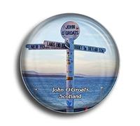 Fridge Magnet UK Scotland John O'Groats Orkney Glass Magnets for Refrigerator Souvenirs Cute Crystal Magnet Decor for Whiteboard Office Home Gift