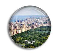 Fridge Magnet USA America Central Park New York Glass Magnets for Refrigerator Souvenirs Cute Crystal Magnet Decor for Whiteboard Office Home Gift