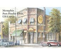 Fridge Magnet USA - Memphis Sun Studio, 1953 - US Souvenir Fridge Magnets Fridge Magnet I Love Rock and Roll America Southern States Mississippi New Orleans Magnets for Magnetic Board Valdeig, P