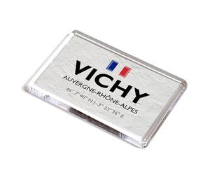 FRIDGE MAGNET - Vichy - Auvergne-Rhone-Alpes - France - Lat/Long