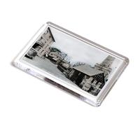 FRIDGE MAGNET - Vintage Cornwall - Church and New Lych Gate, St. Agnes (b)