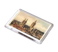 FRIDGE MAGNET - Vintage Cornwall - Truro Cathedral from South West (b)