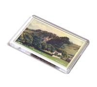 FRIDGE MAGNET - Vintage Derbyshire - Peveril Castle, Castleton (b)