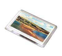 FRIDGE MAGNET - Vintage Devon - Bigbury-on-Sea from Burgh Island (b)