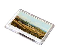 FRIDGE MAGNET - Vintage Devon - Sandy Bay Caravan Site, Exmouth (1c)